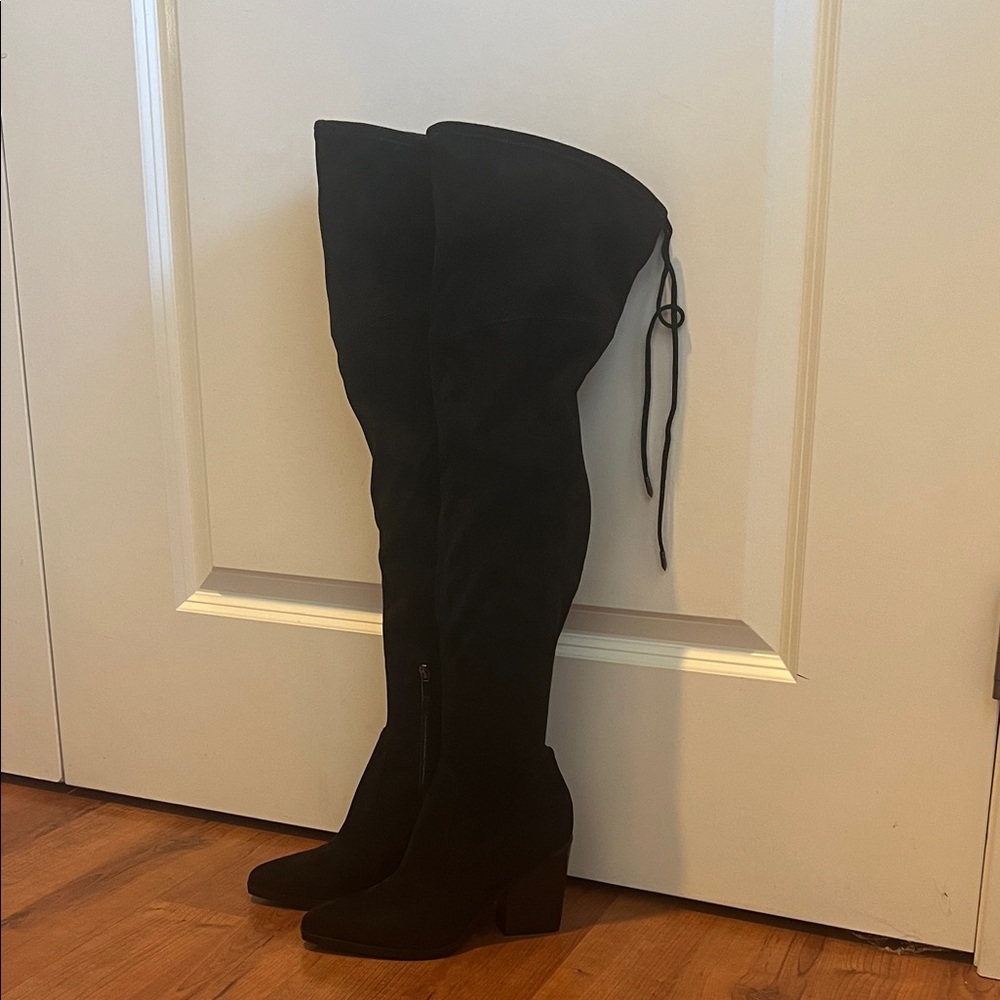 Marc Fisher Elegant Black Over-the-Knee Boots